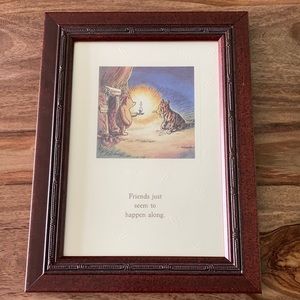 Classic Winnie the Pooh Friends Just seem to happen Along PROFESSIONAL FRAMED